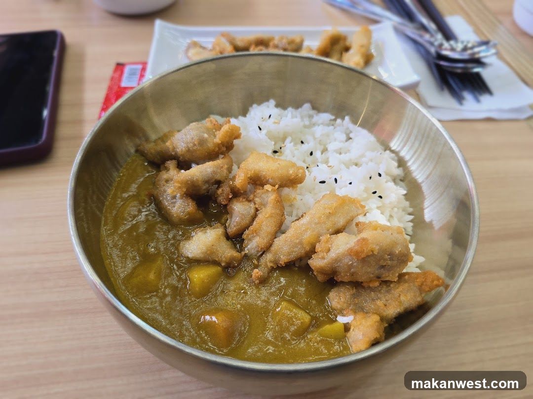 Curry Rice Bowl with Fried Chicken