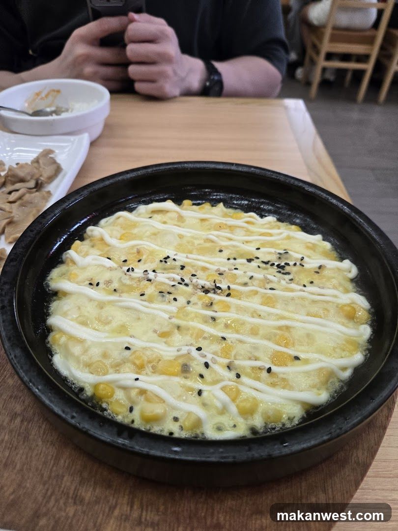 Corn Omelette with Sesame Seeds