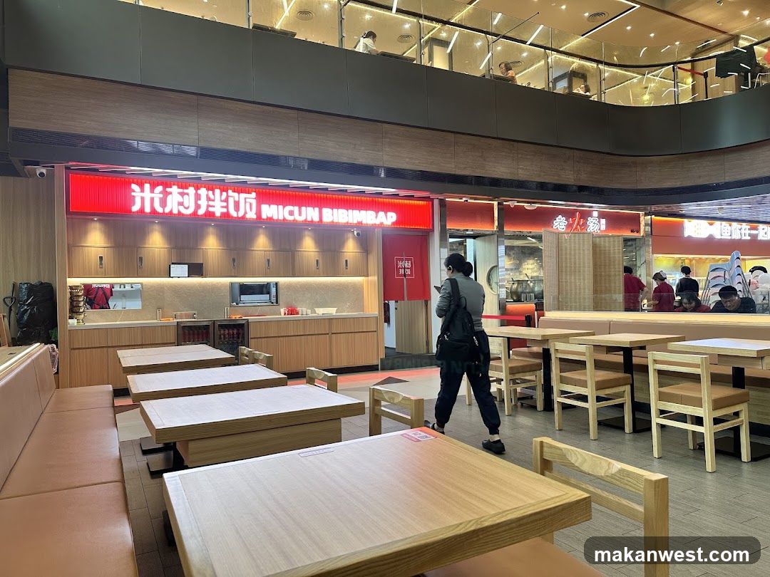 Restaurant Interior with Dining Tables and Staff