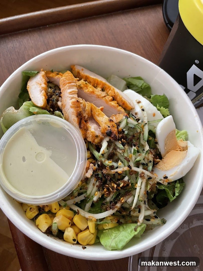 Salad Bowl with Dressing