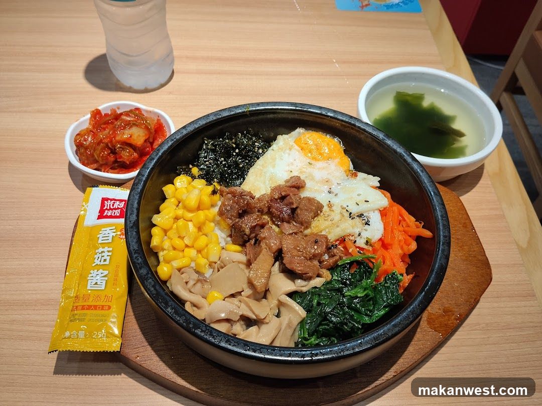 Bibimbap Bowl with Side Dishes