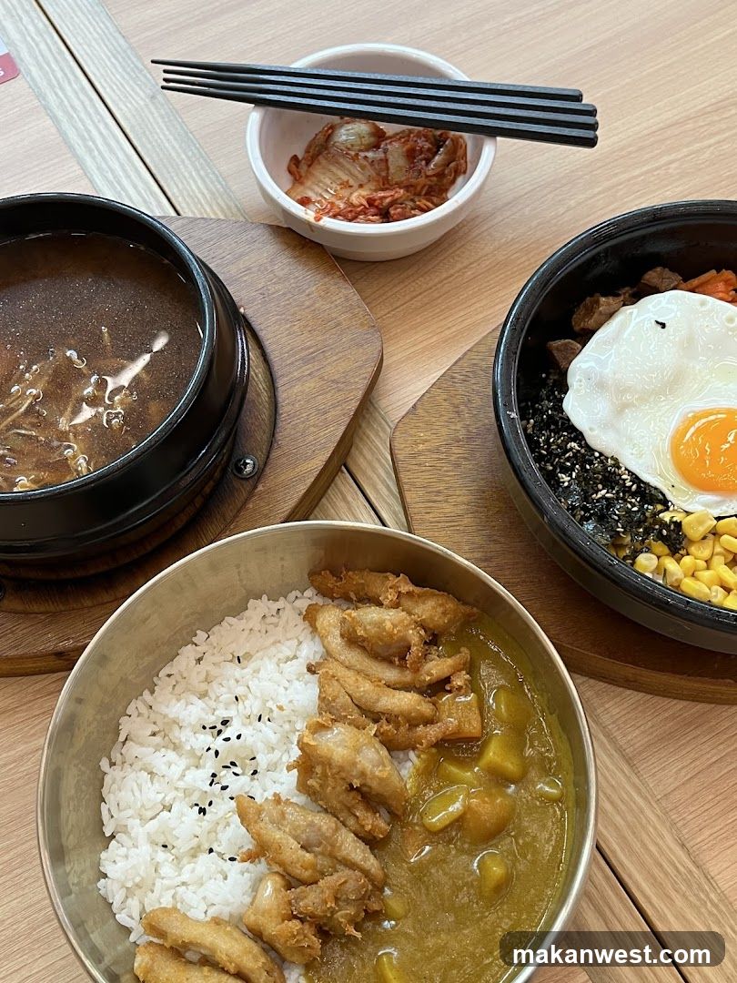Korean-style meal spread