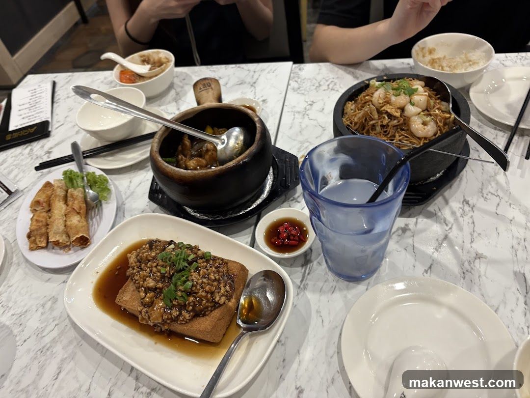 Dining Table with Chinese Dishes