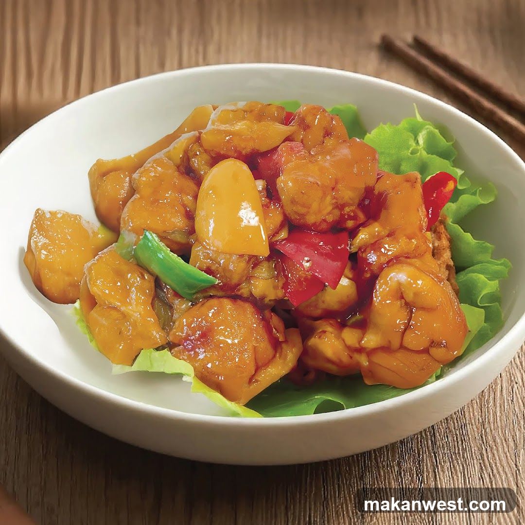 Stir-fried Chicken with Peppers and Onions