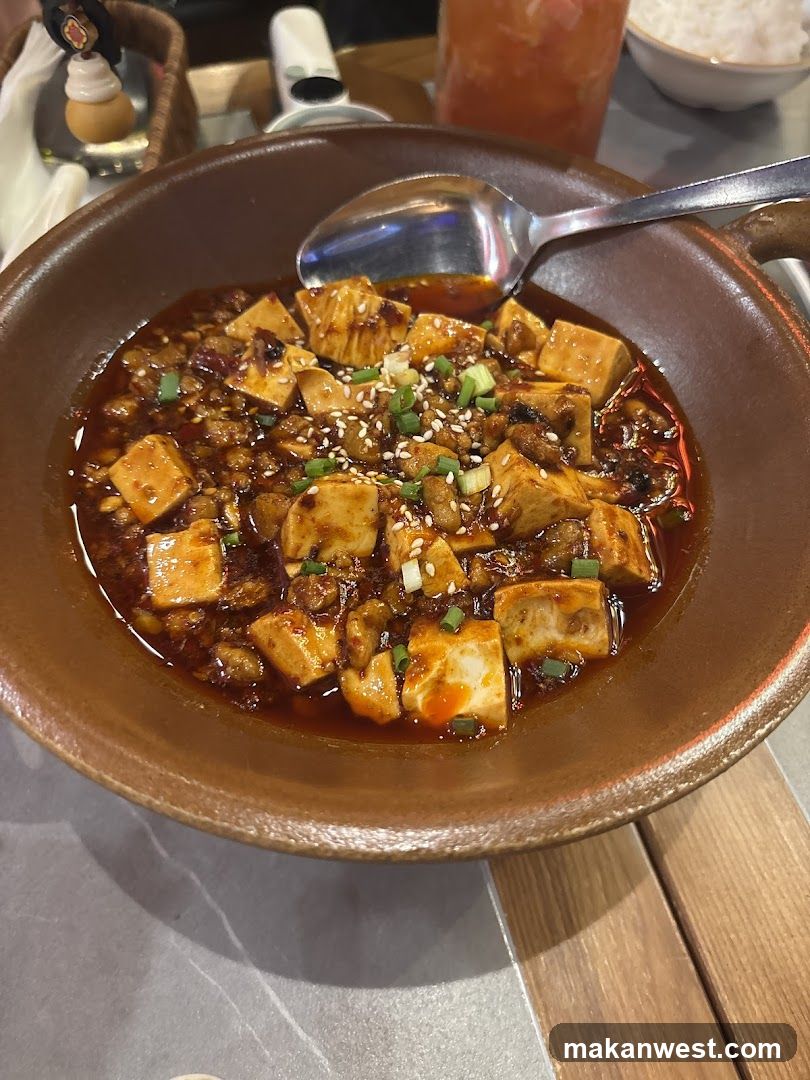 Mapo Tofu Dish