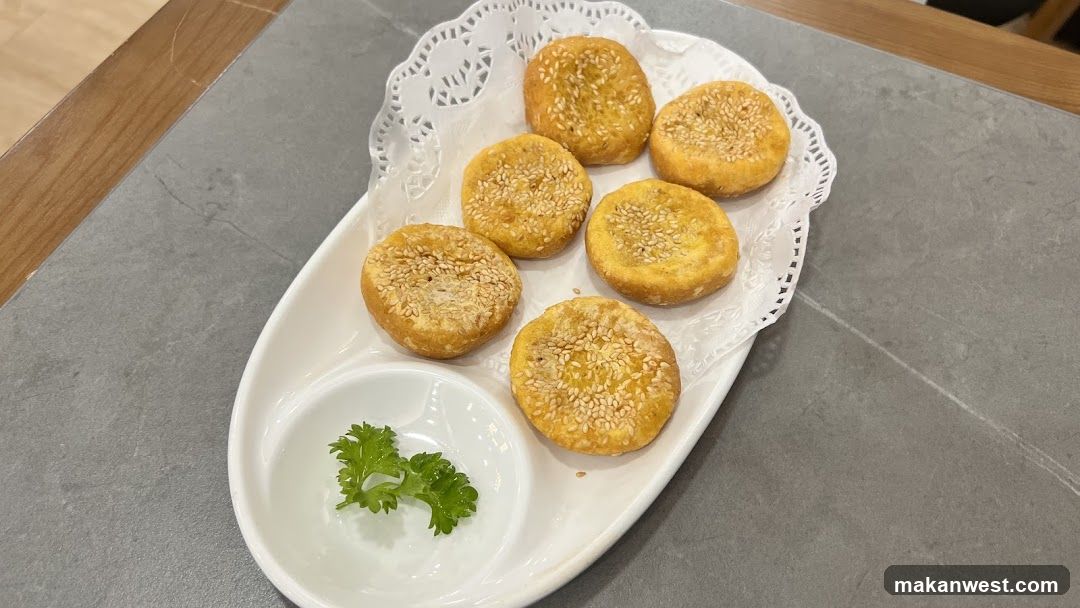 Sesame Seed Pastries on a Plate