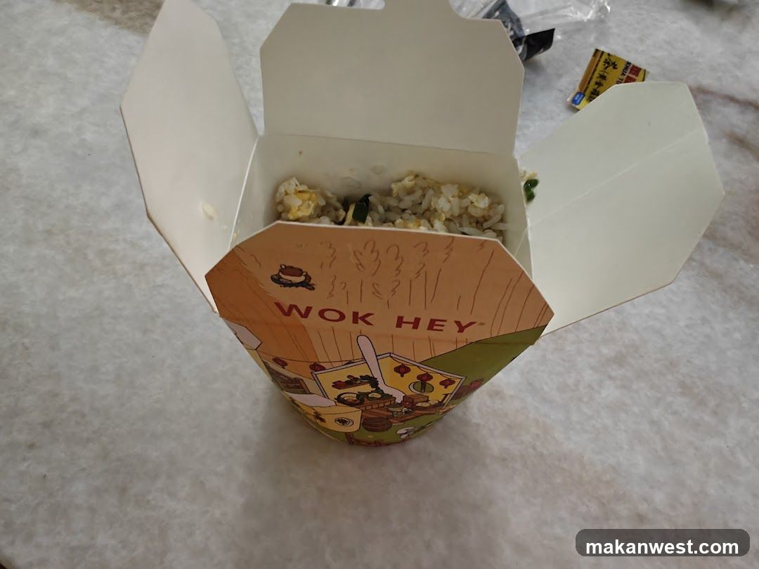 Wok Hey Takeout Box with Fried Rice