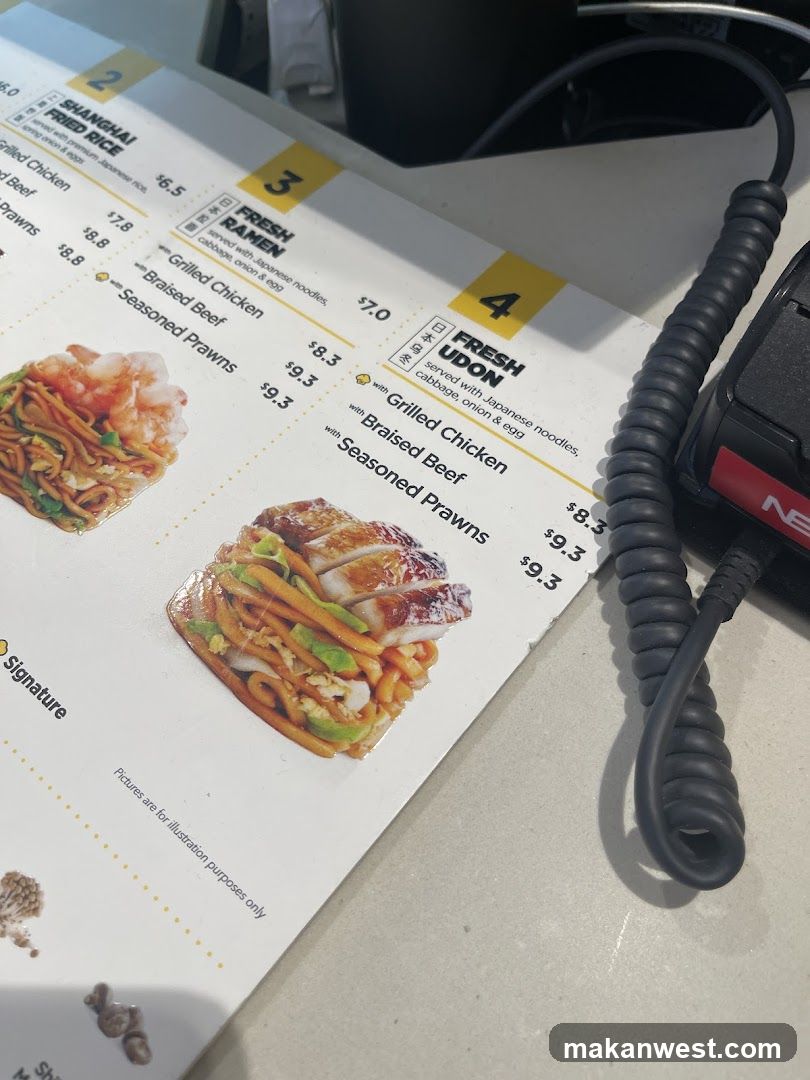 Fresh Ramen & Udon Menu