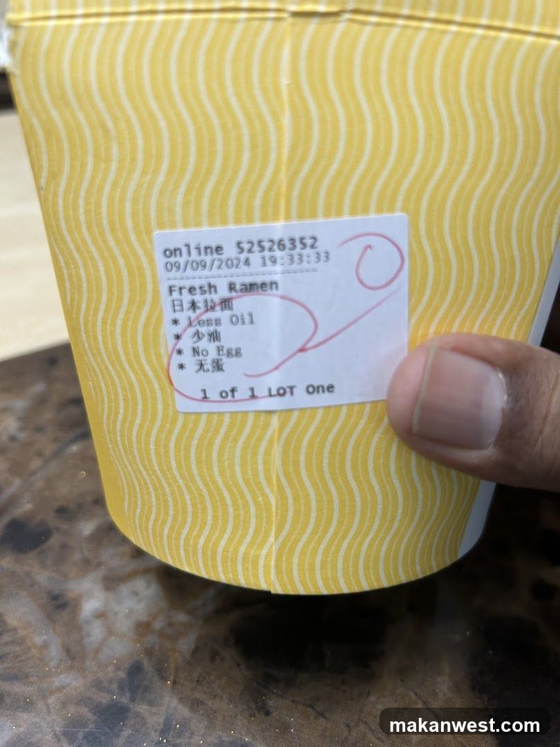 Ramen Cup Label