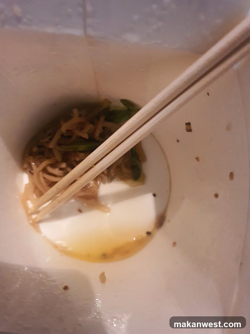 Noodle Bowl with Chopsticks