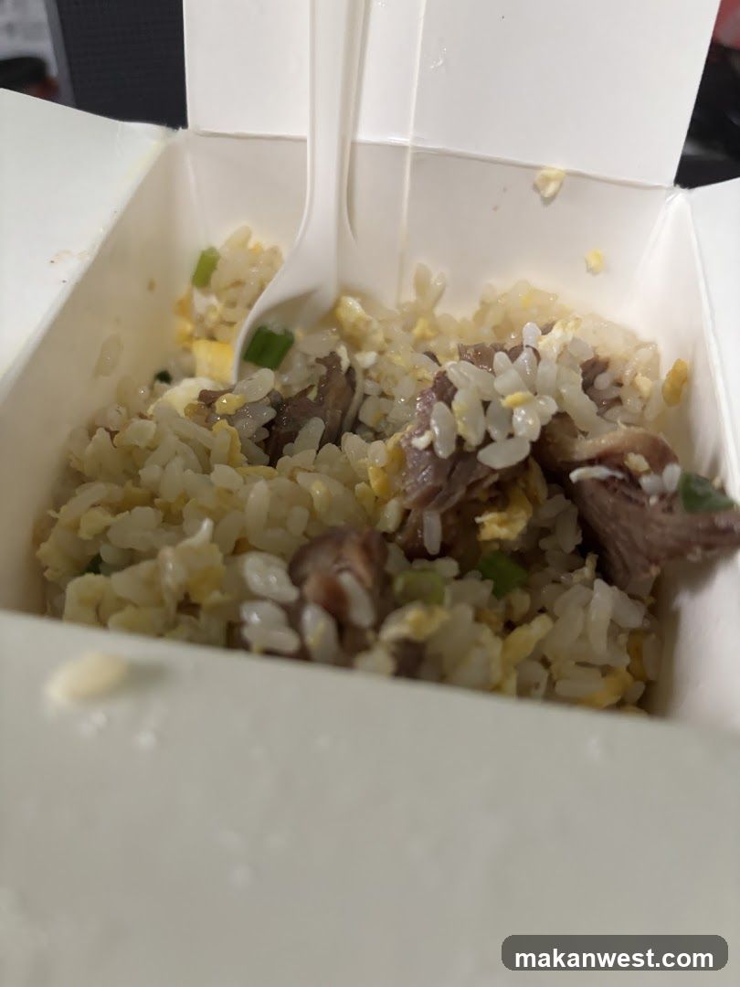 Fried Rice in Takeout Box