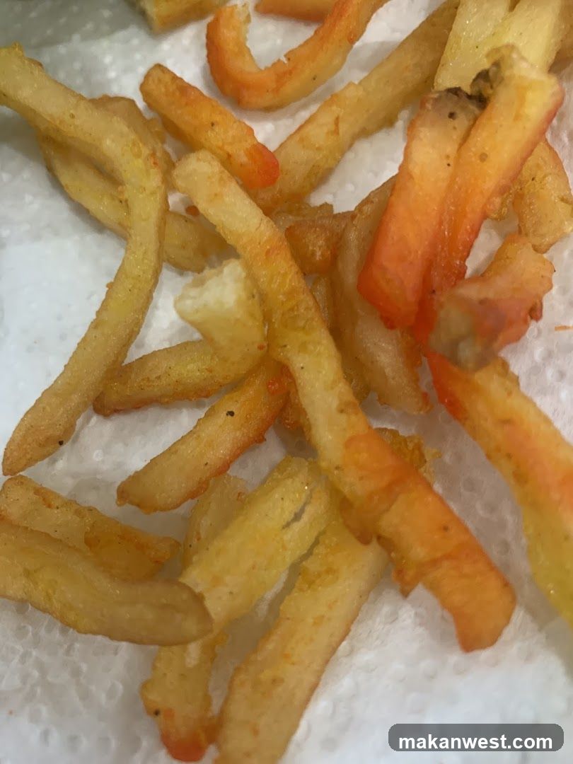 Fries on Paper Towel