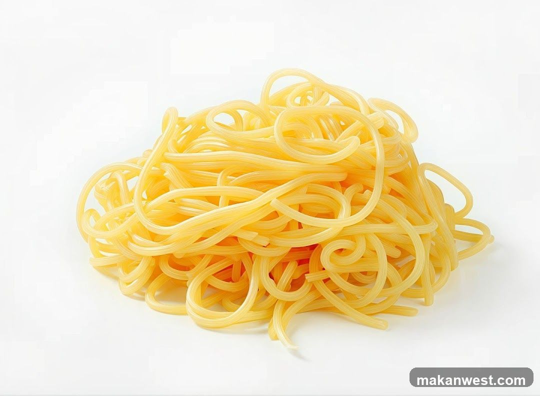 Uncooked Pasta Noodles