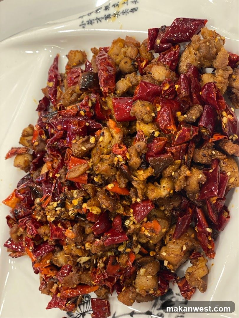 Spicy Stir-fried Meat with Dried Chilies