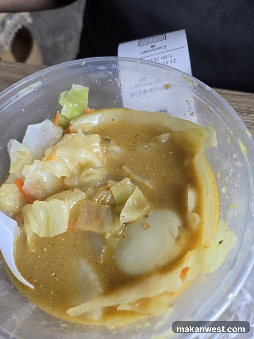 Cabbage Stew in Takeout Container