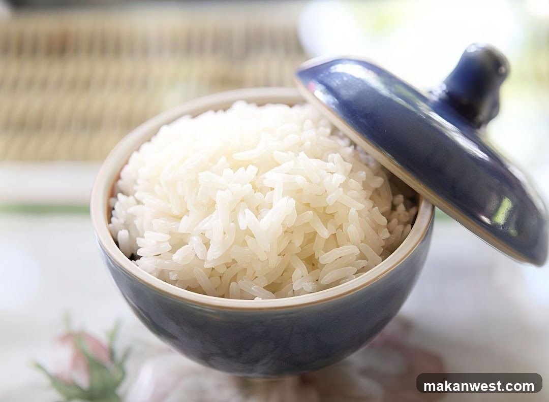 Bowl of White Rice with Lid