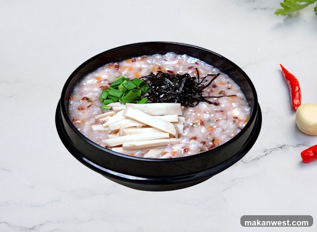 Congee with Tofu and Seaweed