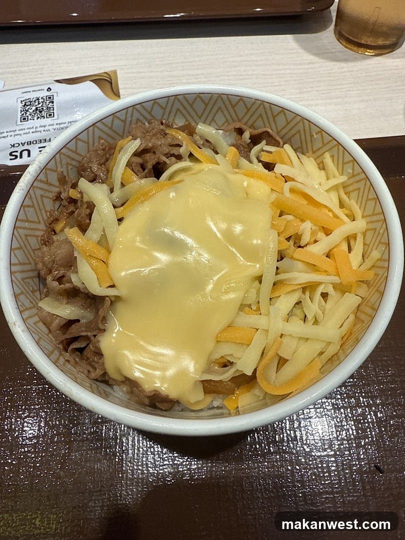 Cheese Topped Beef Bowl