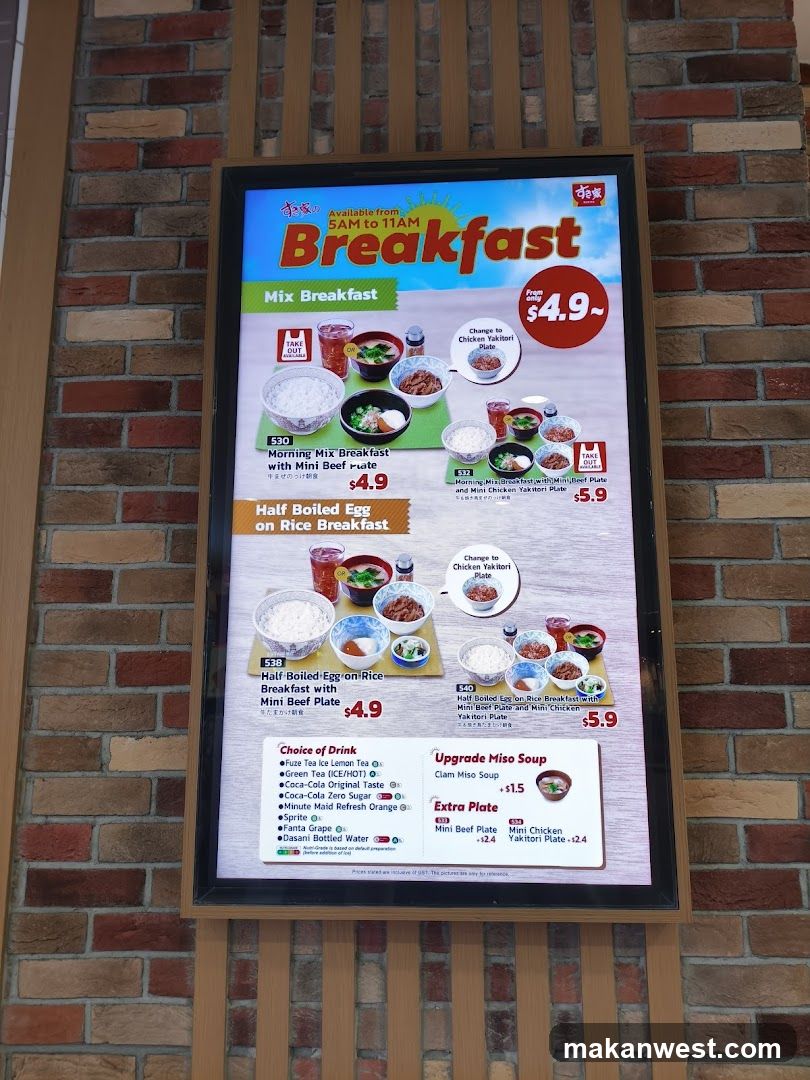 Breakfast Menu Board