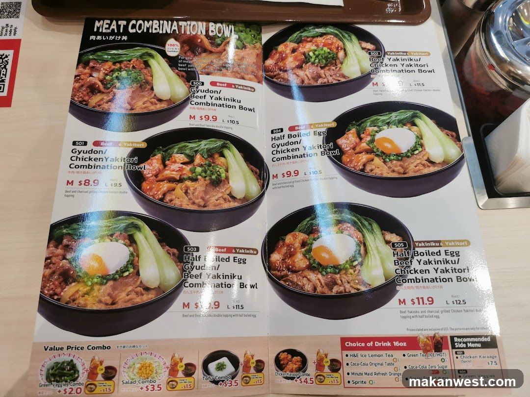 Meat Combination Bowl Menu