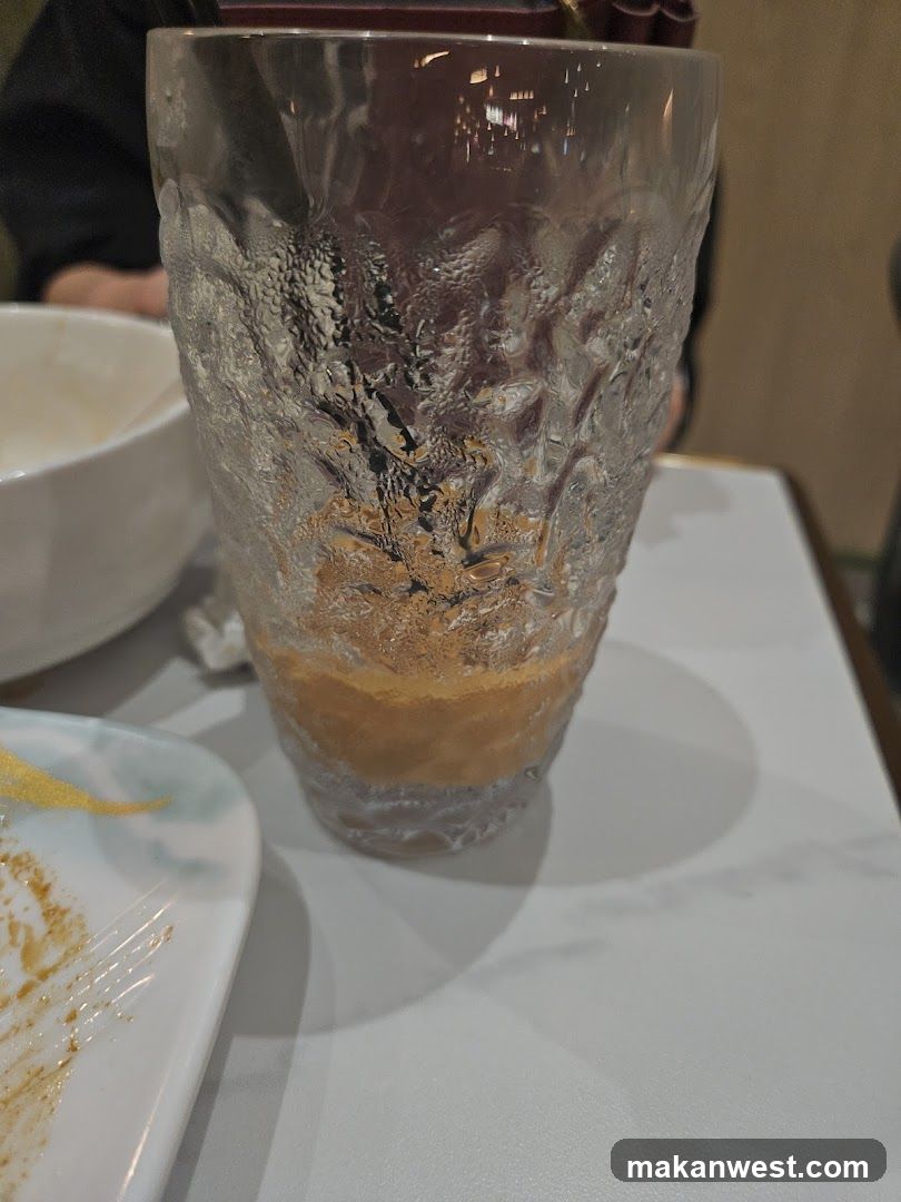 Empty Glass with Residue