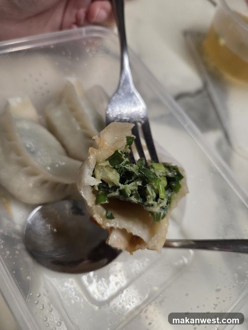 Dumplings in a container