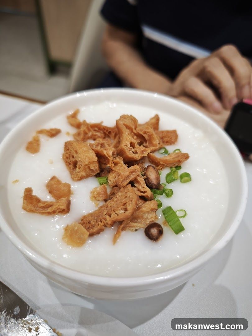 Congee with toppings