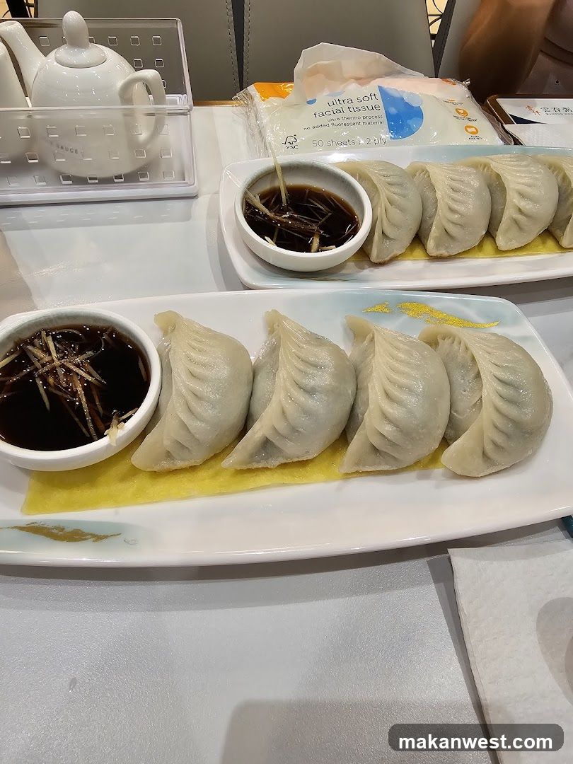 Dumplings with dipping sauce