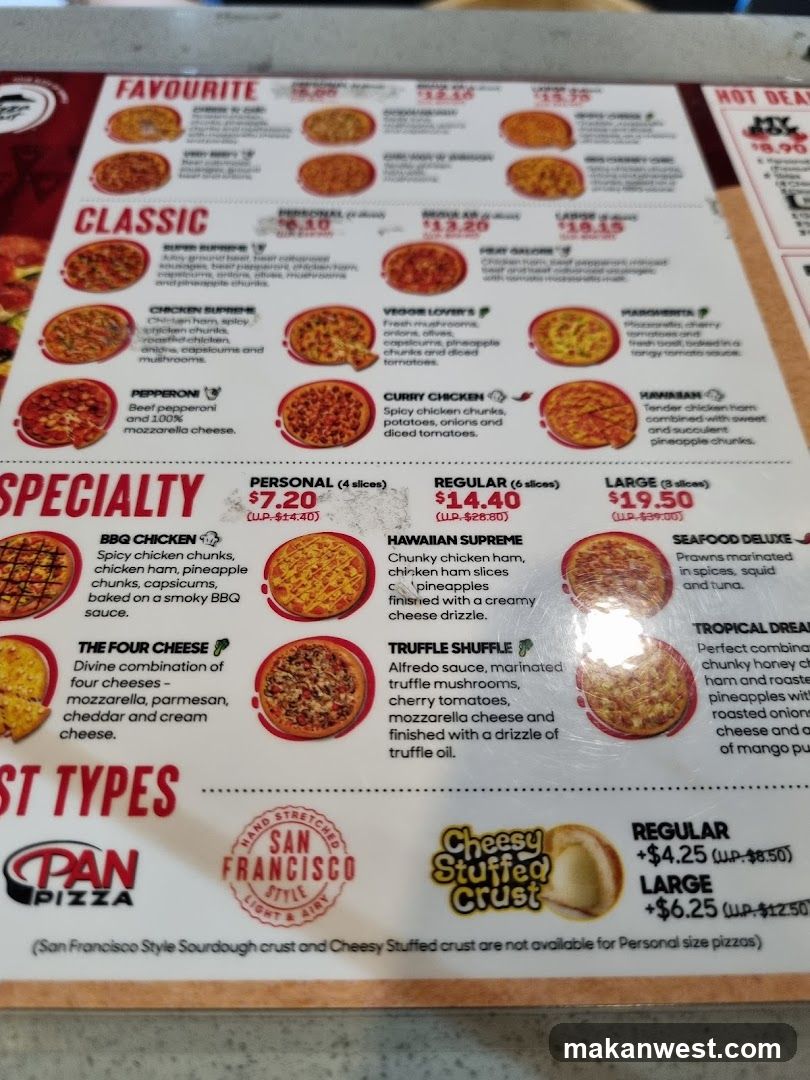 Pizza Menu Board