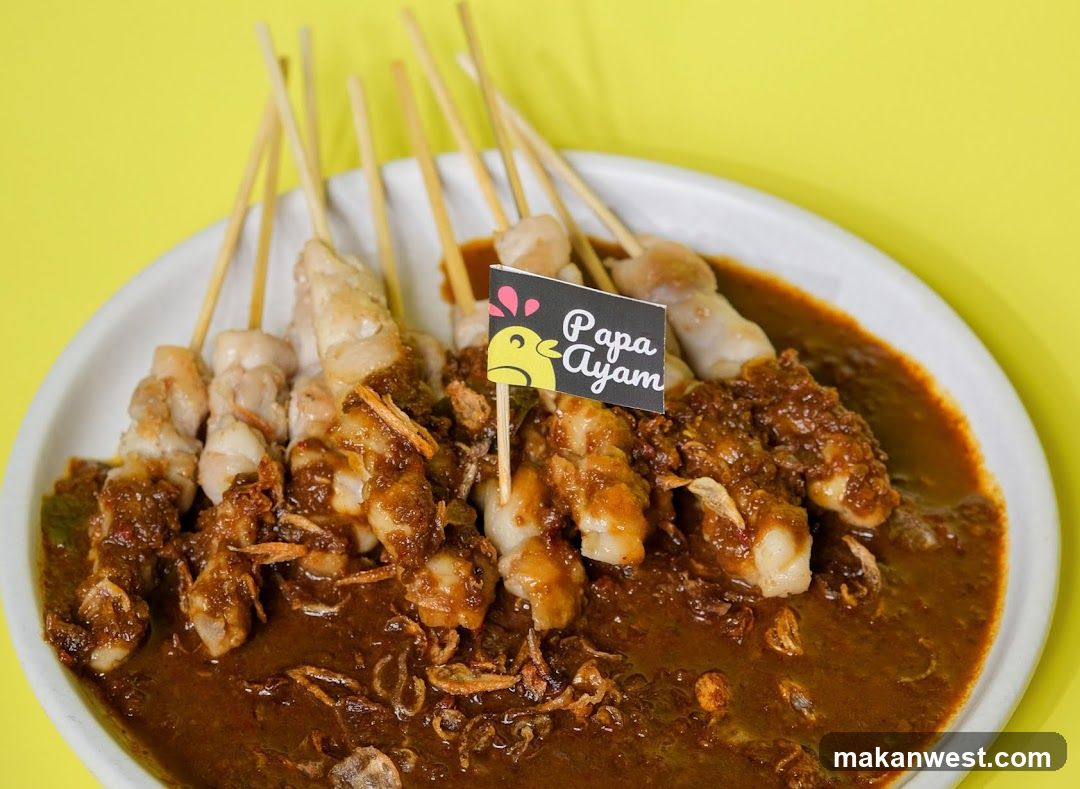 Sate Ayam with Sauce and Branding