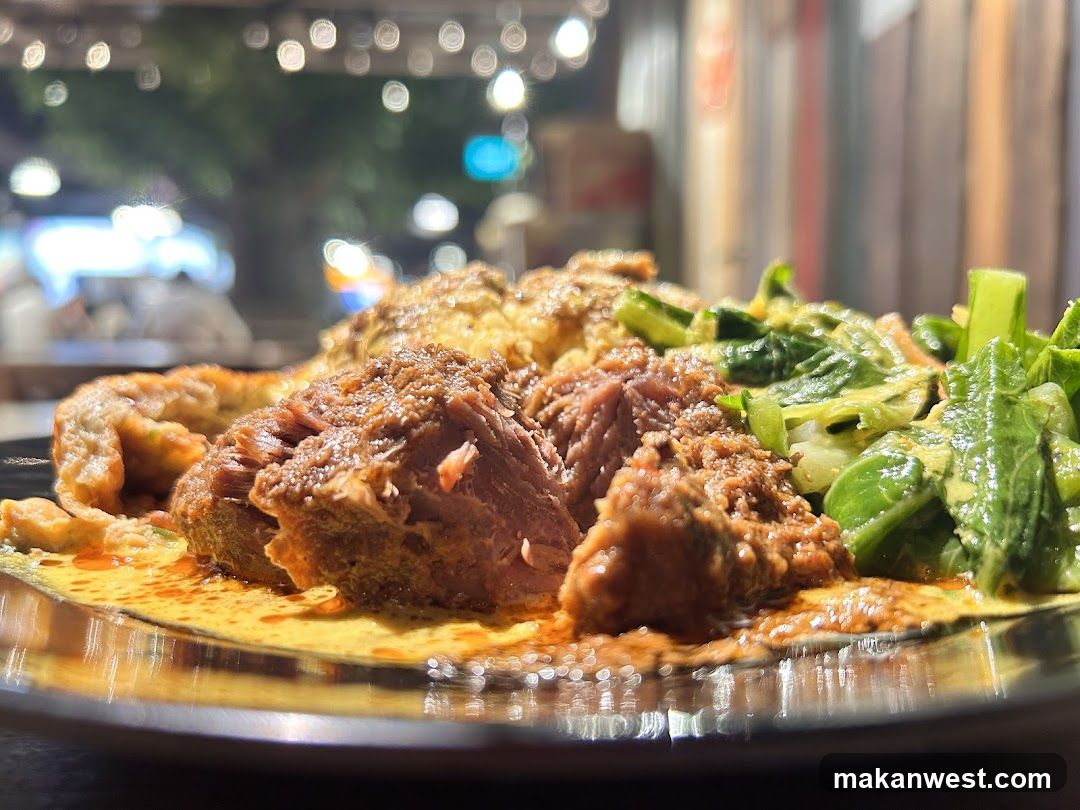 Spicy Meat Dish with Greens