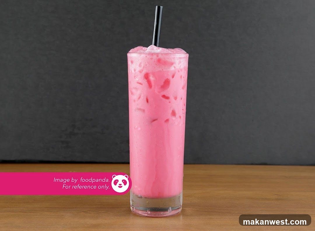 Pink Smoothie with Straw