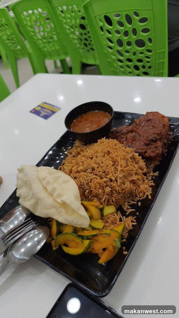 Meal Plate with Rice and Curry