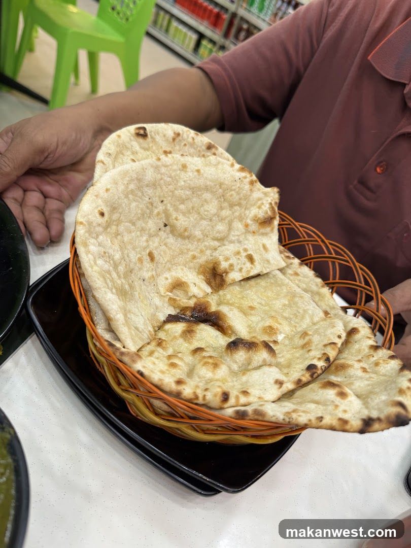 Naan Bread in Basket