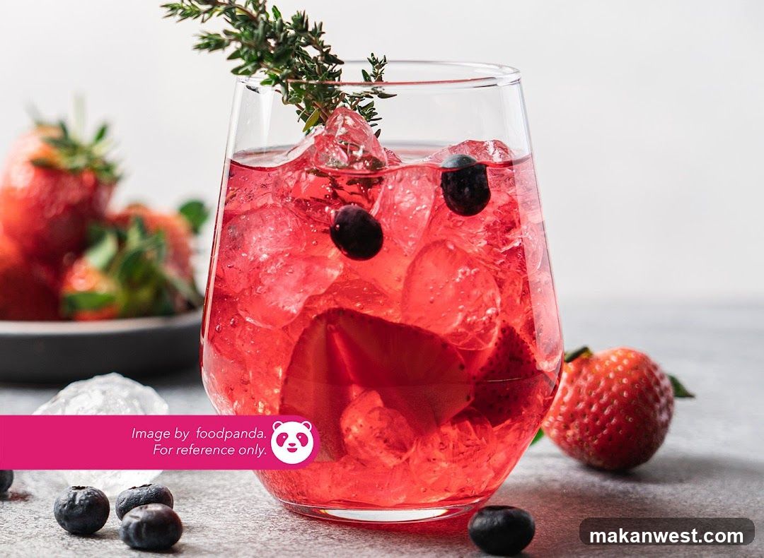 Strawberry Blueberry Mocktail