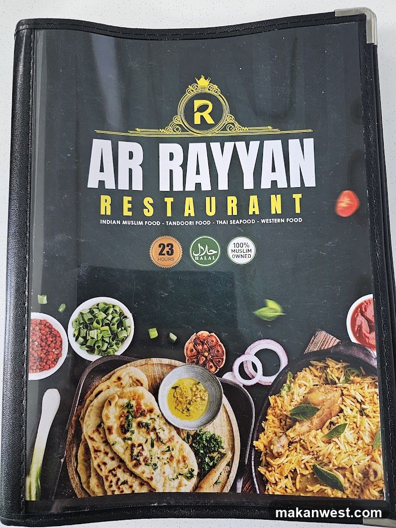 Ar Rayyan Restaurant Menu Cover