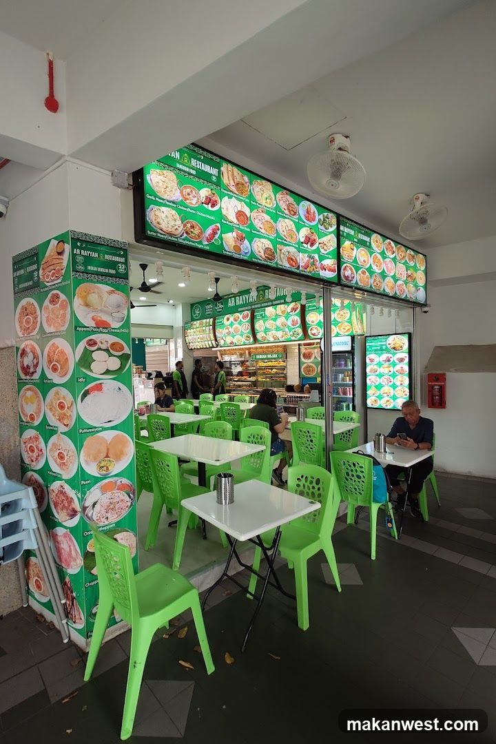 Food Court Interior with Menu Board