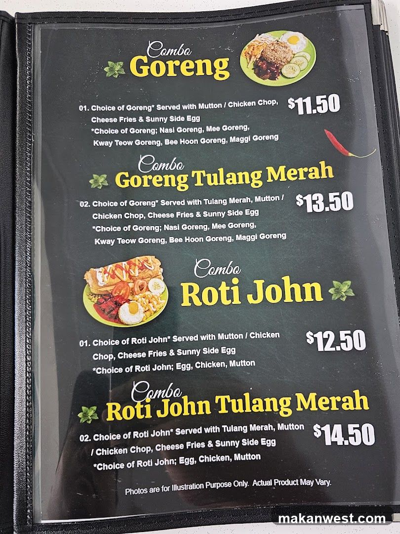 Goreng and Roti John Combo Menu