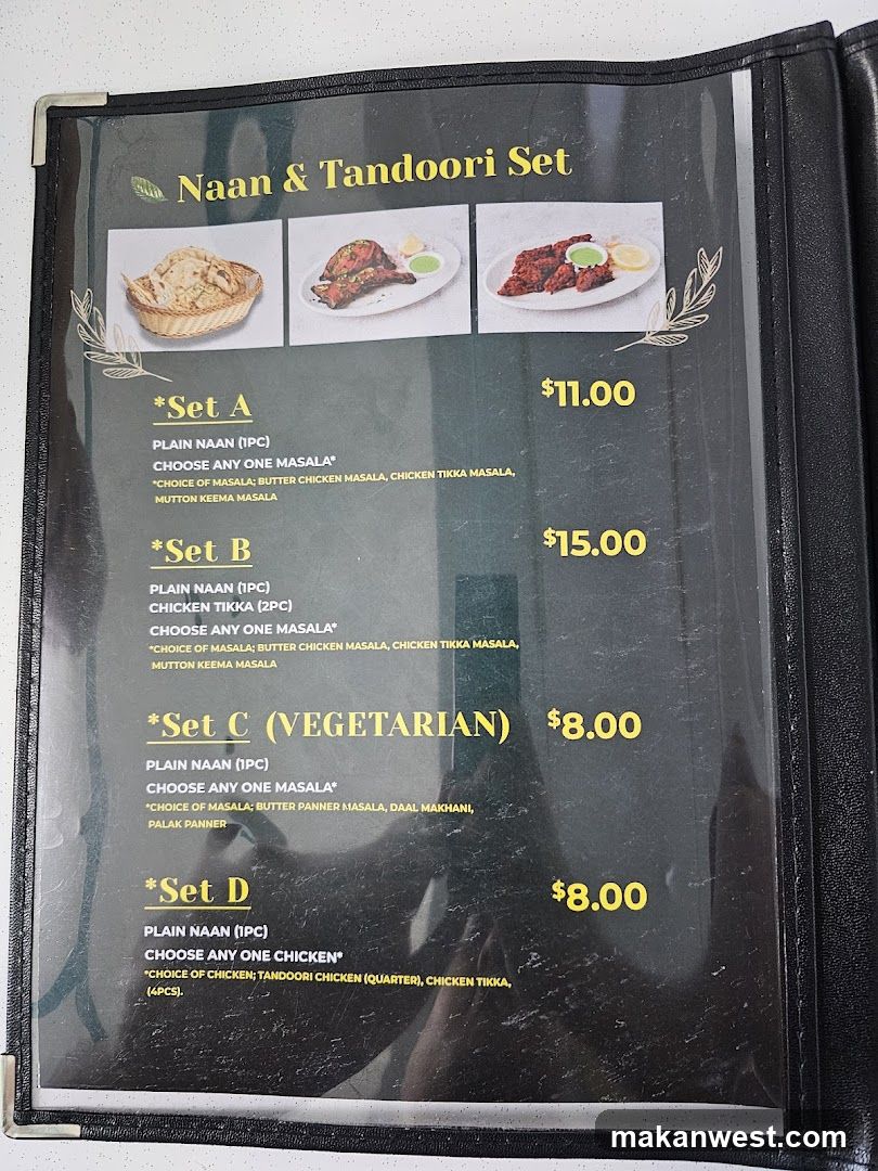 Naan & Tandoori Set Menu