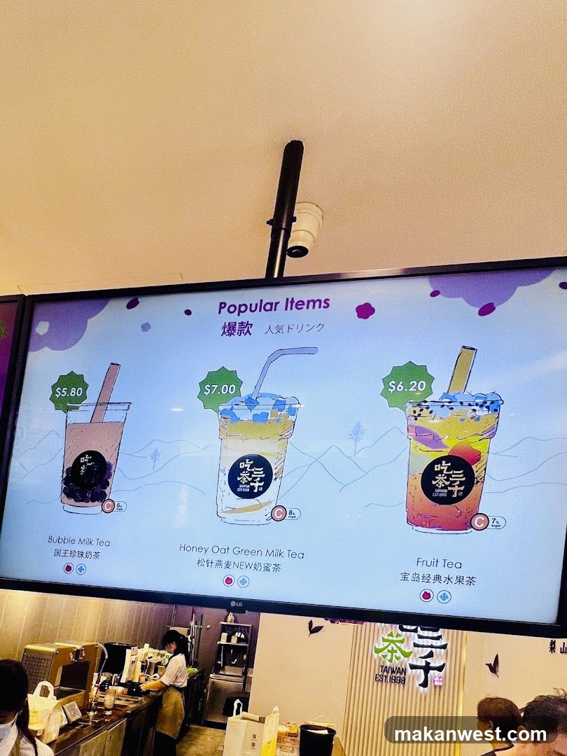 Boba Tea Shop Interior Display