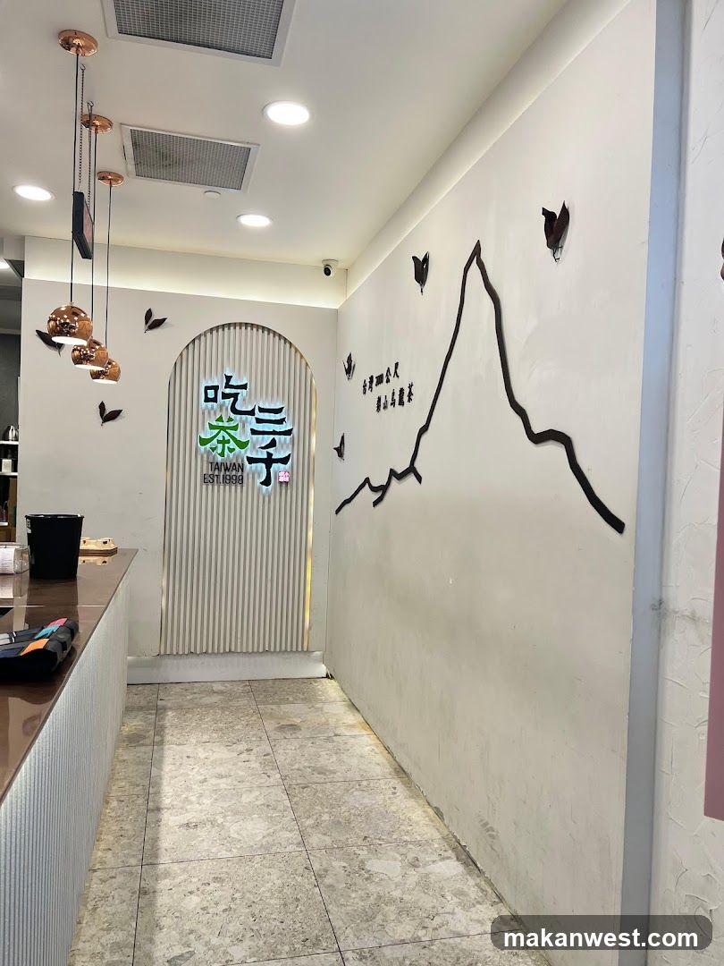 Interior of a tea shop