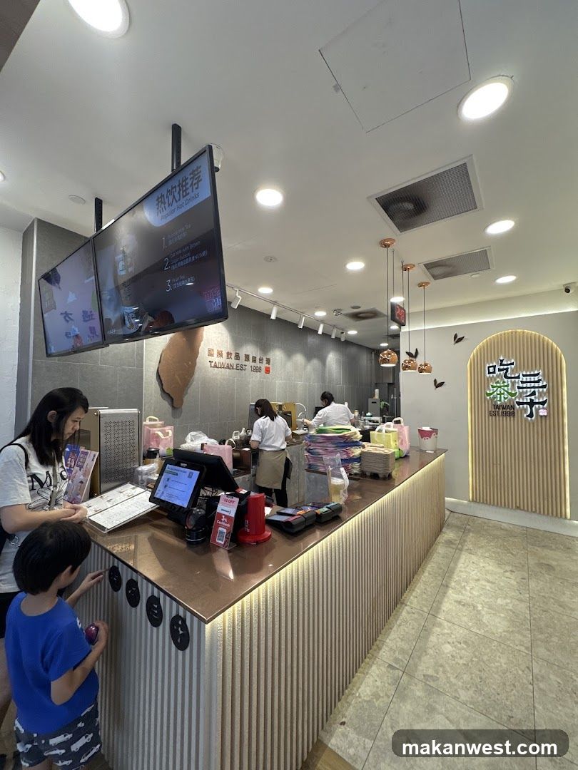 Interior of a modern cafe or restaurant