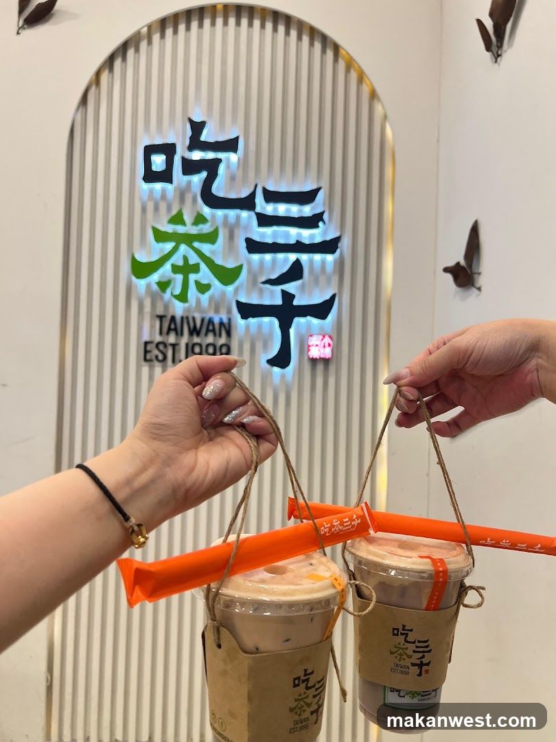 Boba Tea Drinks Held Up