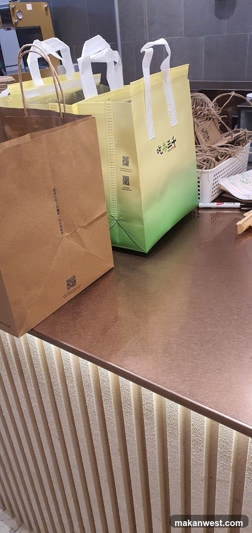 Shopping Bags on Counter