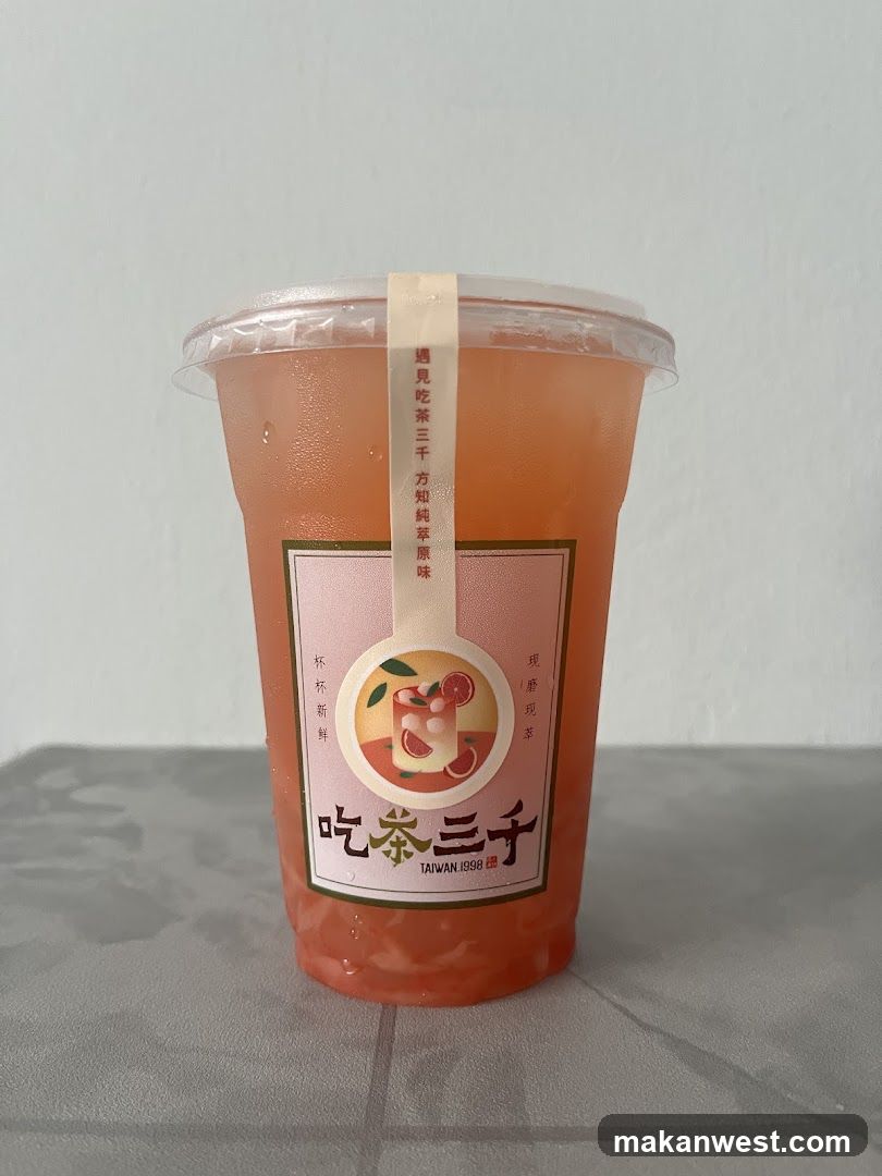 Drink Cup with Peach Flavor