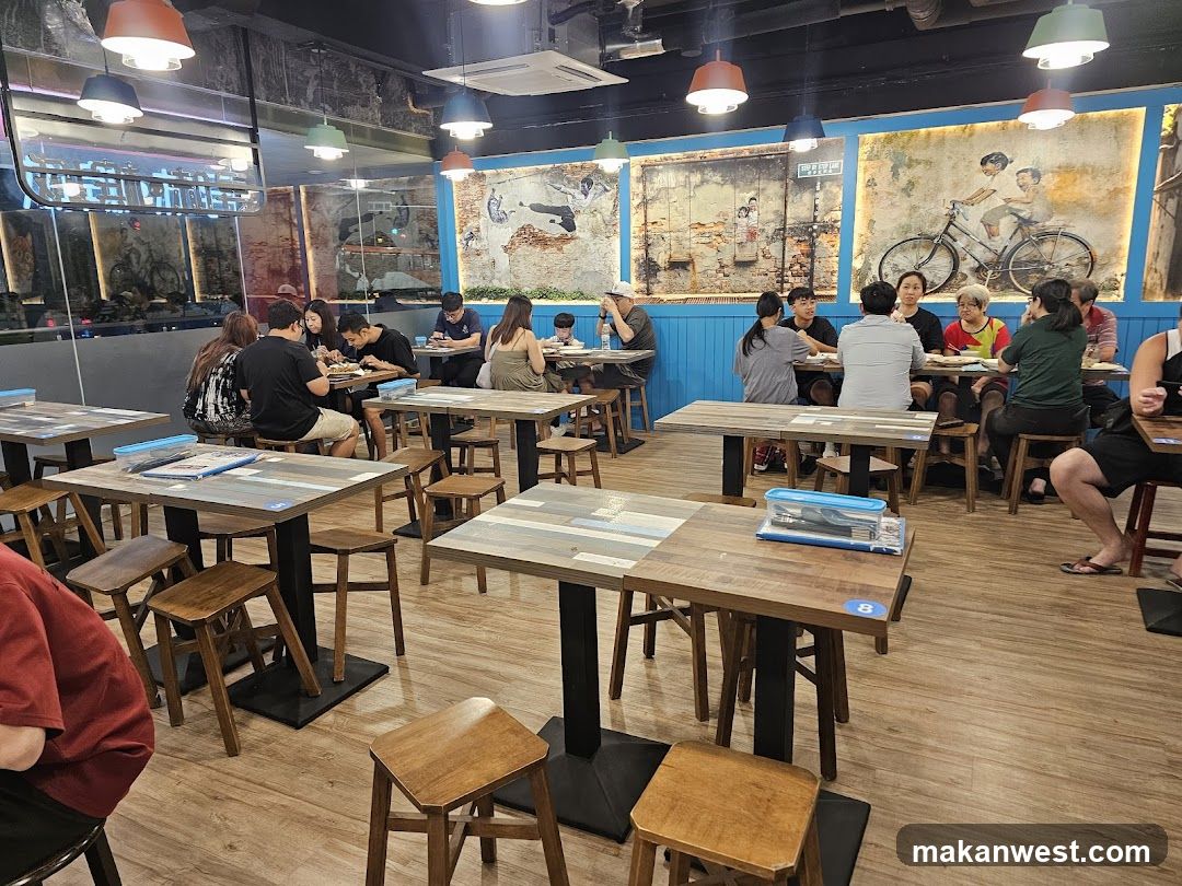 Dining Interior with Patrons