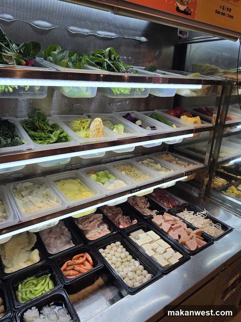 Hot Pot Ingredients Display