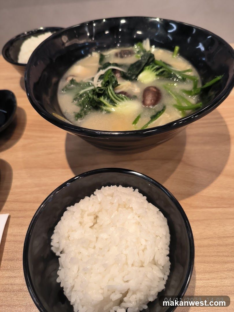 Bowl of Soup and Rice
