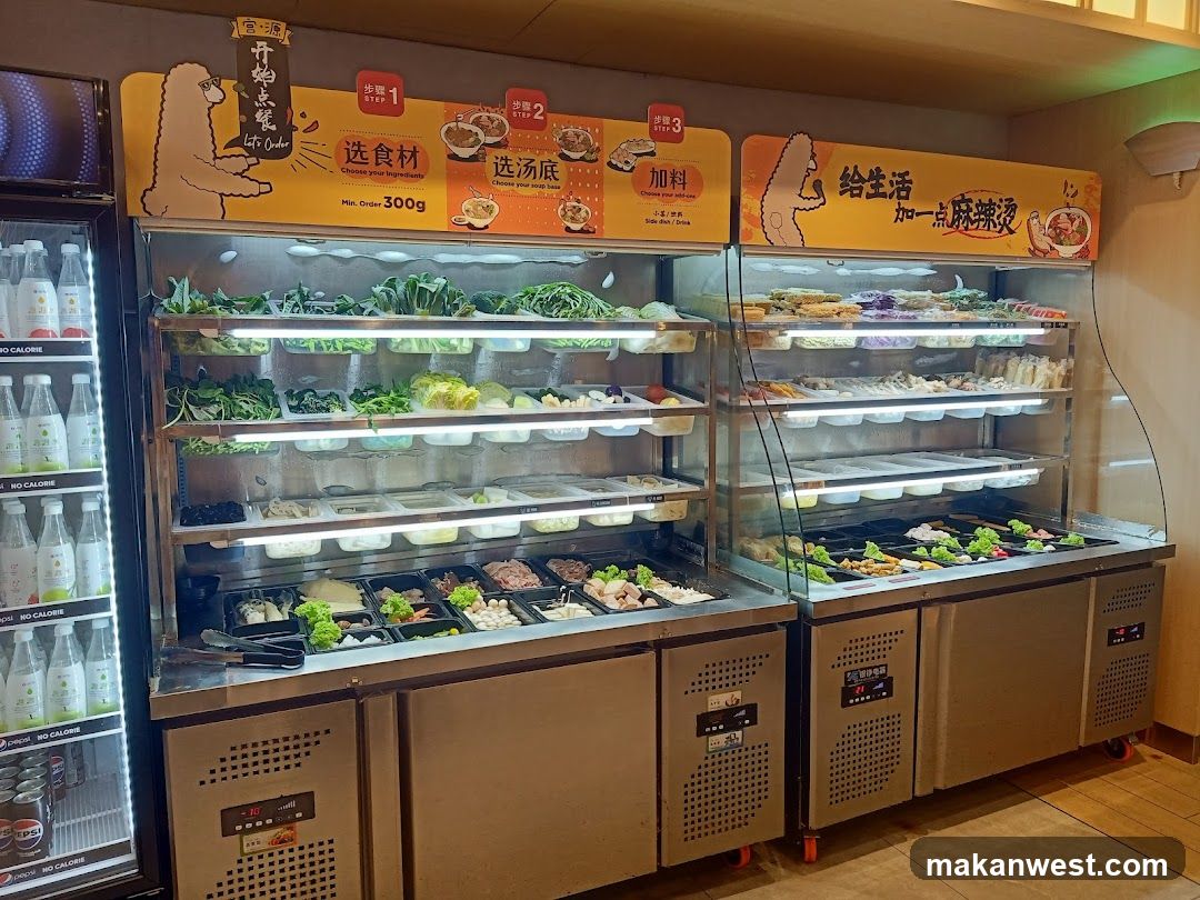 Hot Pot Ingredients Display