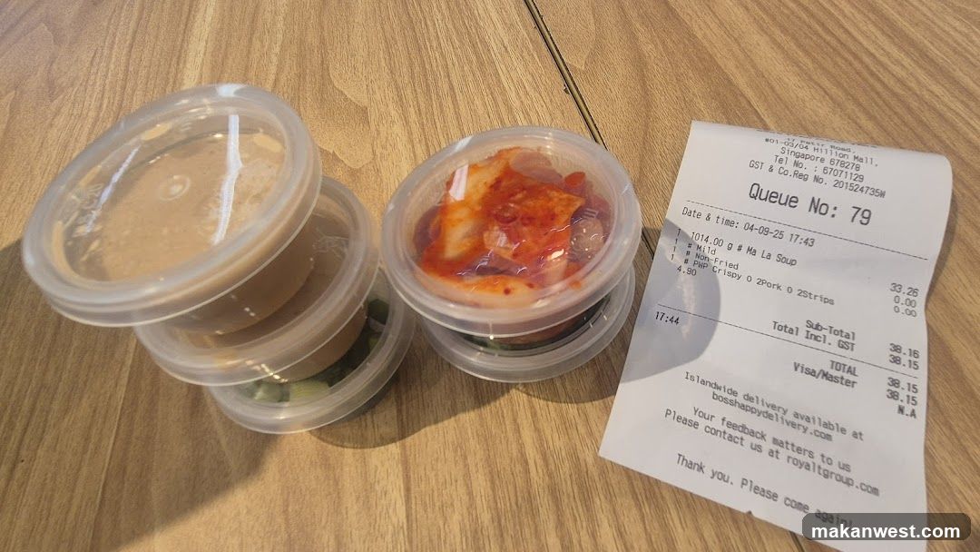Takeout Food and Receipt